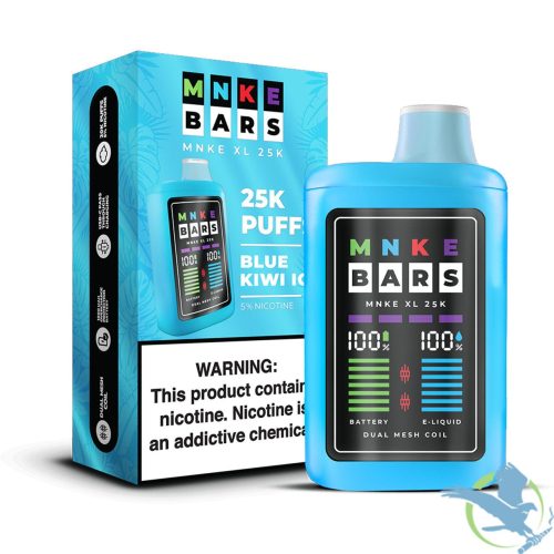 Blue Kiwi Ice MNKE BARS XL 25K Disposable