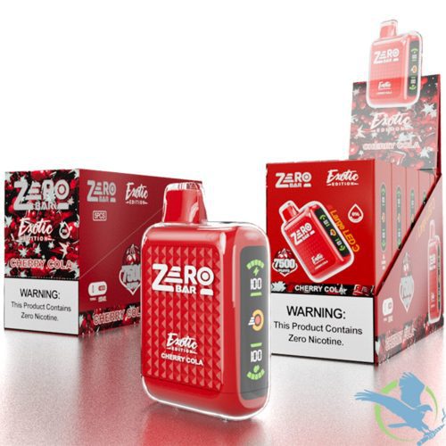 Cherry Cola Zero Bar Exotic Edition 7500 Puff Zero Nicotine Disposable