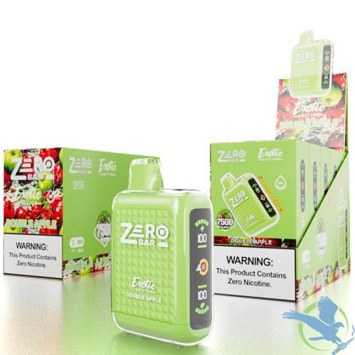 Double Apple Zero Bar Exotic Edition 7500 Puff Zero Nicotine Disposable