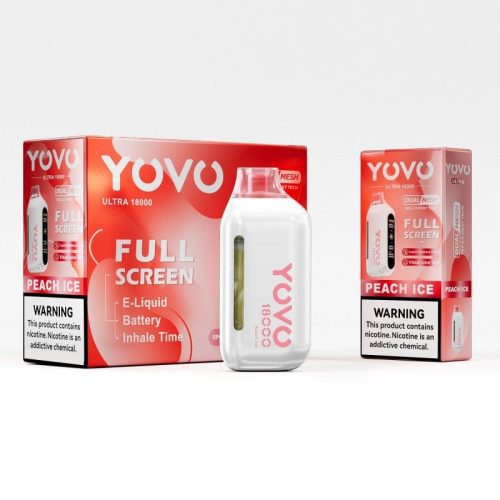 Peach Ice Yovo Ultra 18000 Disposable Vape