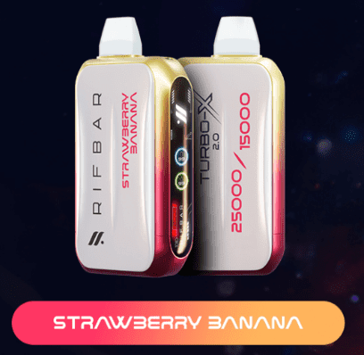 Strawberry Banana Rifbar Turbo X Disposable 25000